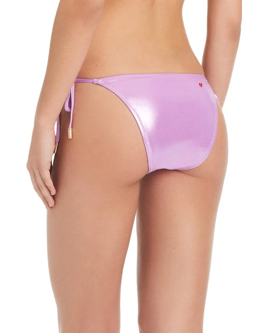 Red Carter Center Stage Tie Side Swim Bottoms