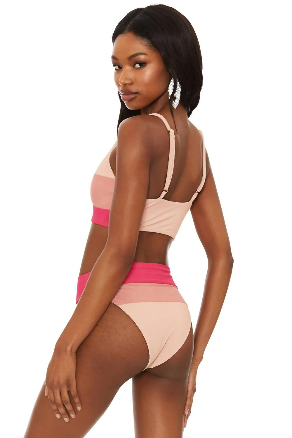Riza Top In Rouge Block