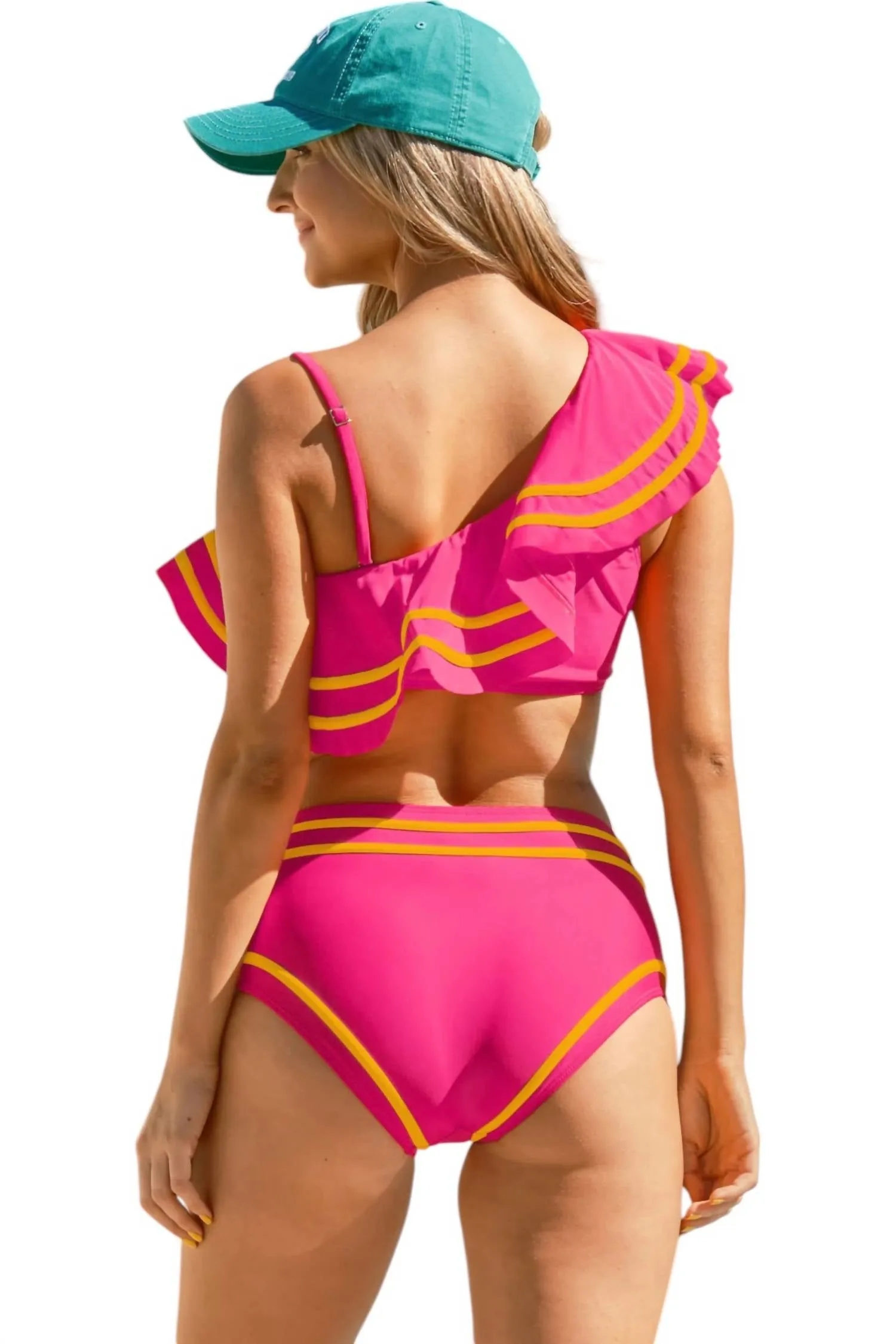 Sail Away With Me Swimsuit In Fuchsia