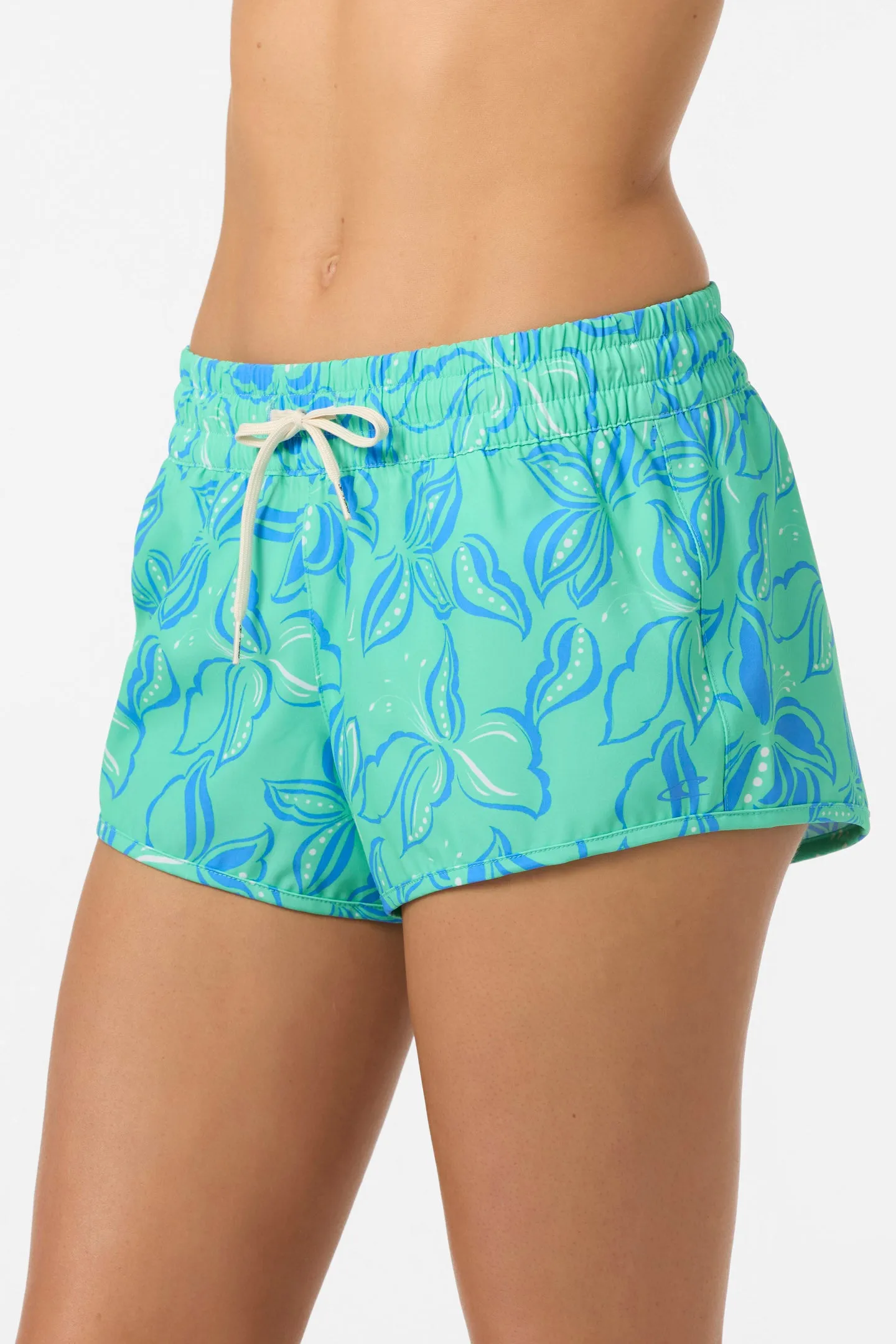 SALTWATER ESSENTIALS BALBOA PRINTED 2" ELASTIC BOARDSHORTS