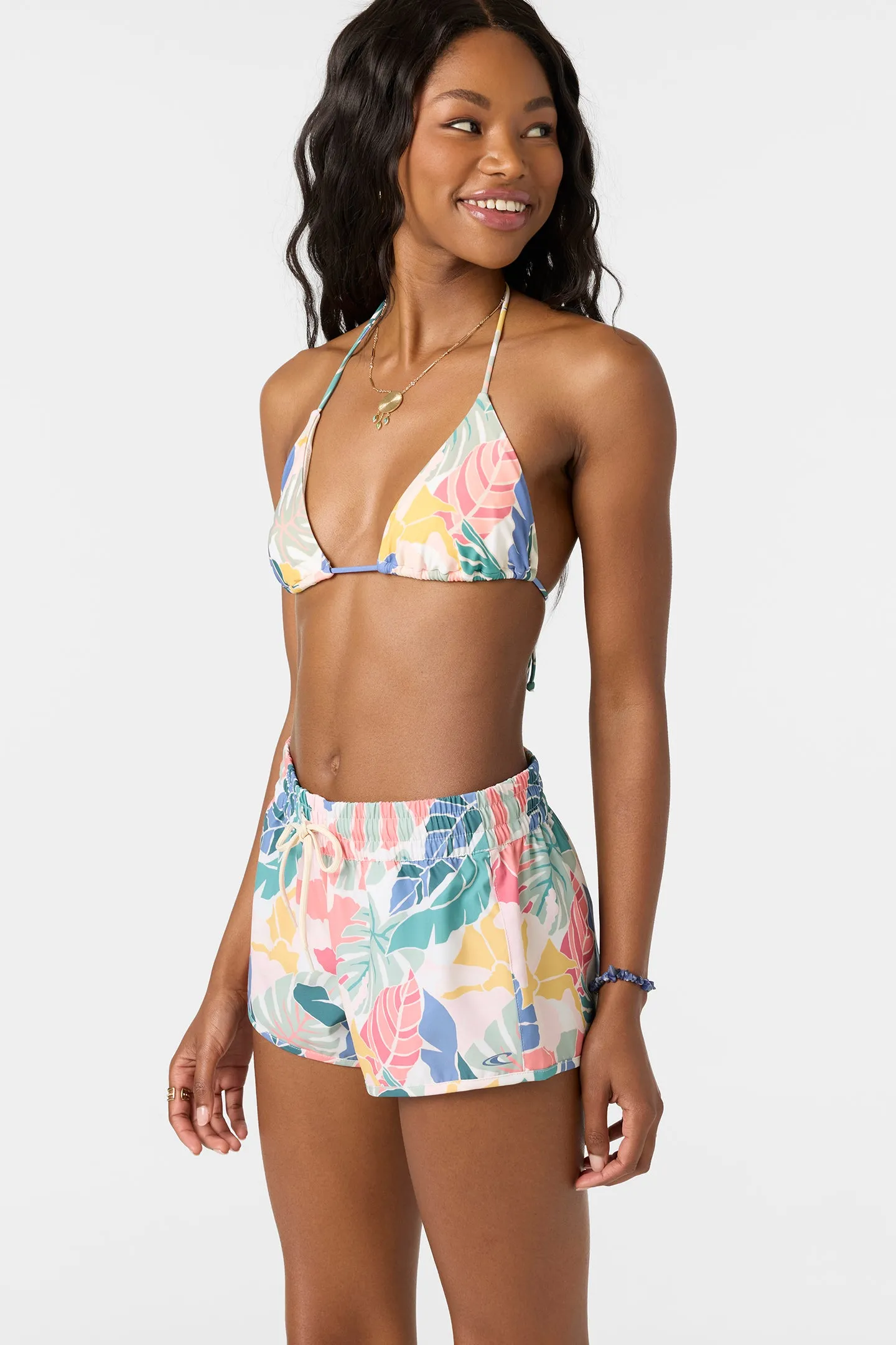 SALTWATER ESSENTIALS BALBOA PRINTED 2" ELASTIC BOARDSHORTS