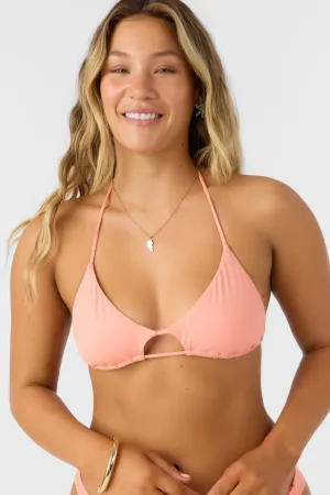 SALTWATER SOLIDS MADRID HALTER TOP