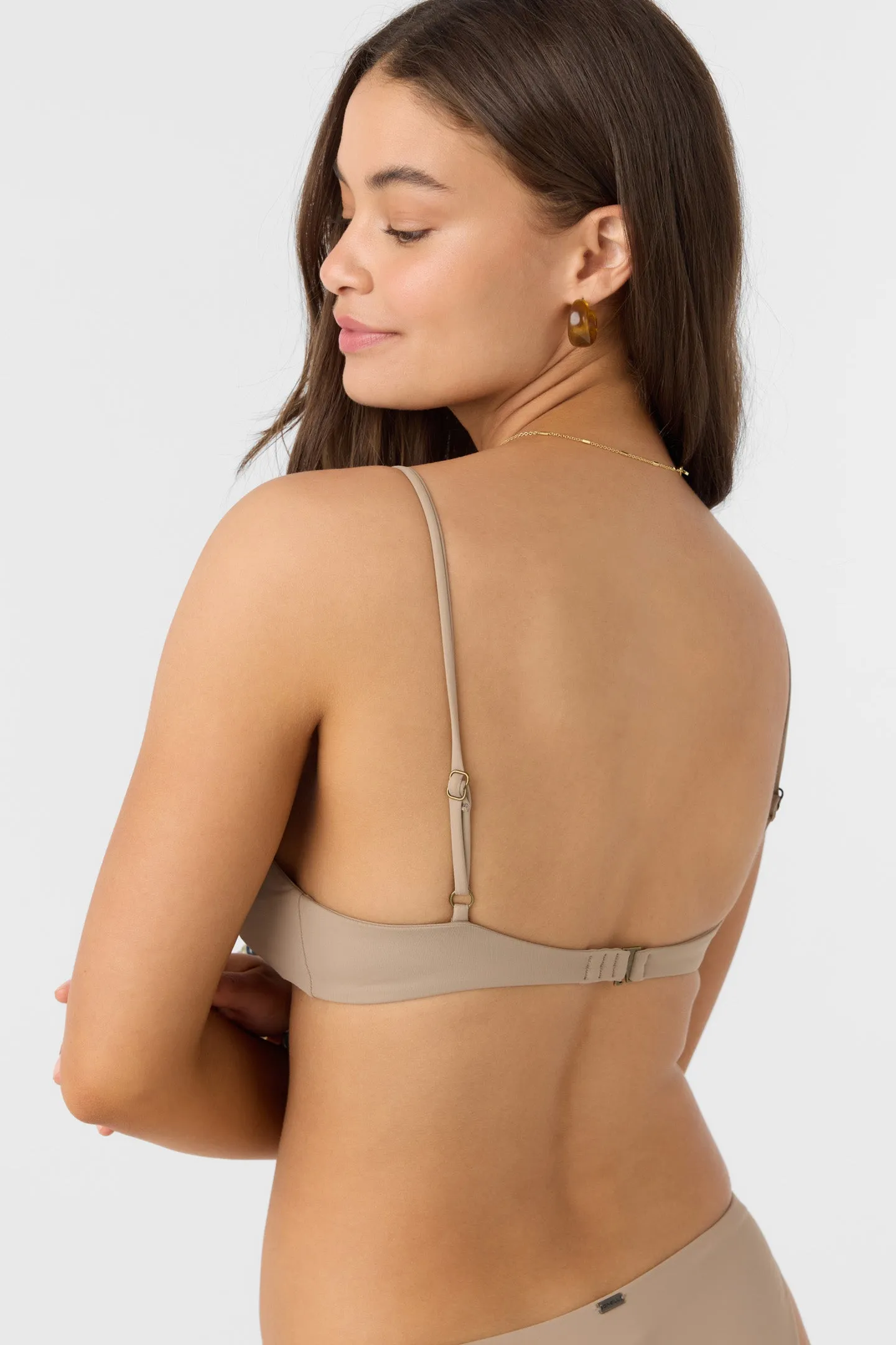 SALTWATER SOLIDS PISMO TALL TRI BRALETTE TOP