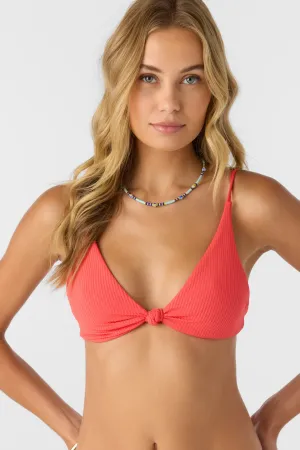 SALTWATER SOLIDS RIB PISMO BRALETTE TOP