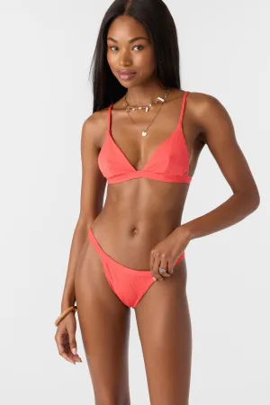 SALTWATER SOLIDS RIB SEASIDE TRIANGLE TOP
