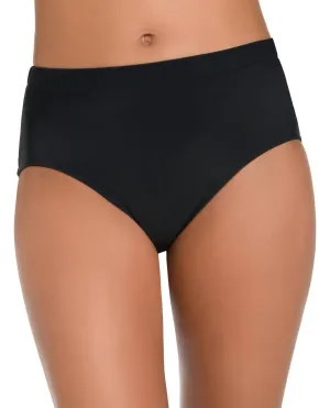 Shirred Tankini Bottom In Black