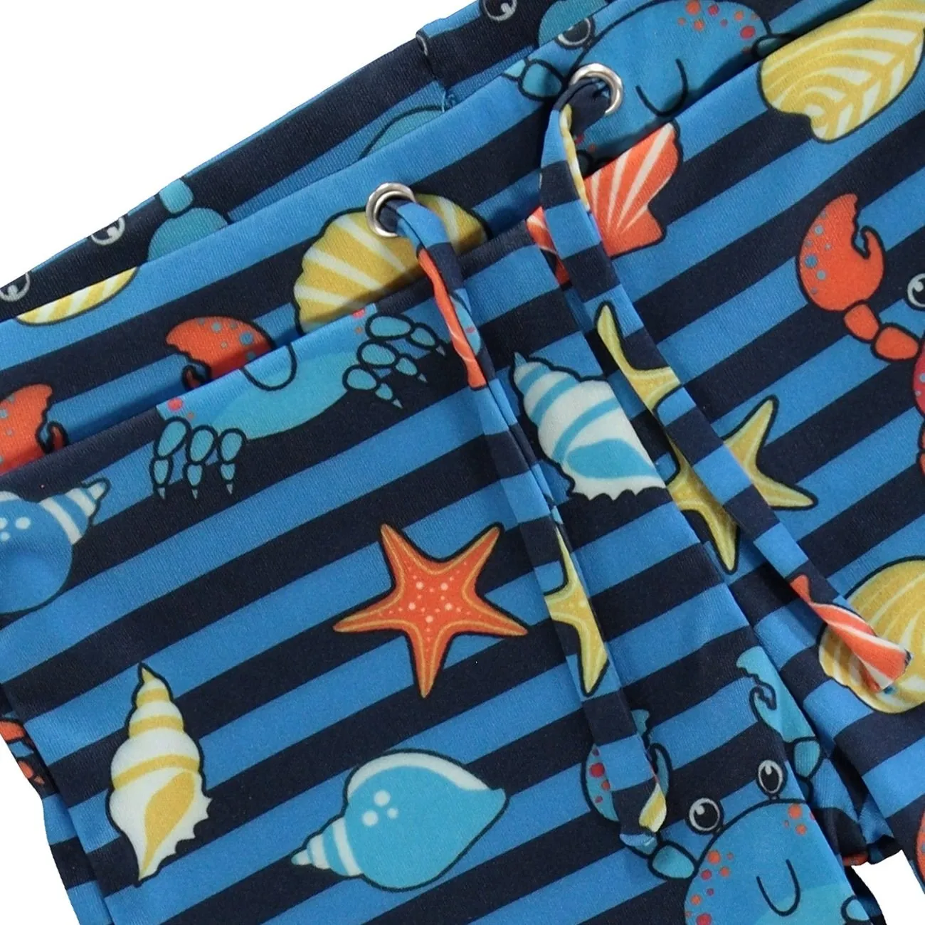 Smfolk Brilliant Blue UV50 Swimpants With Crabs