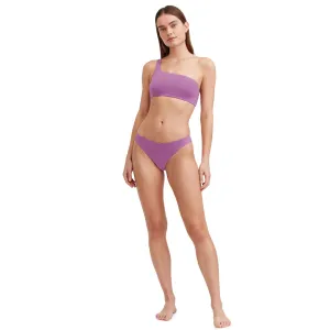 Solid Reversible One Shoulder Bikini Swim Top