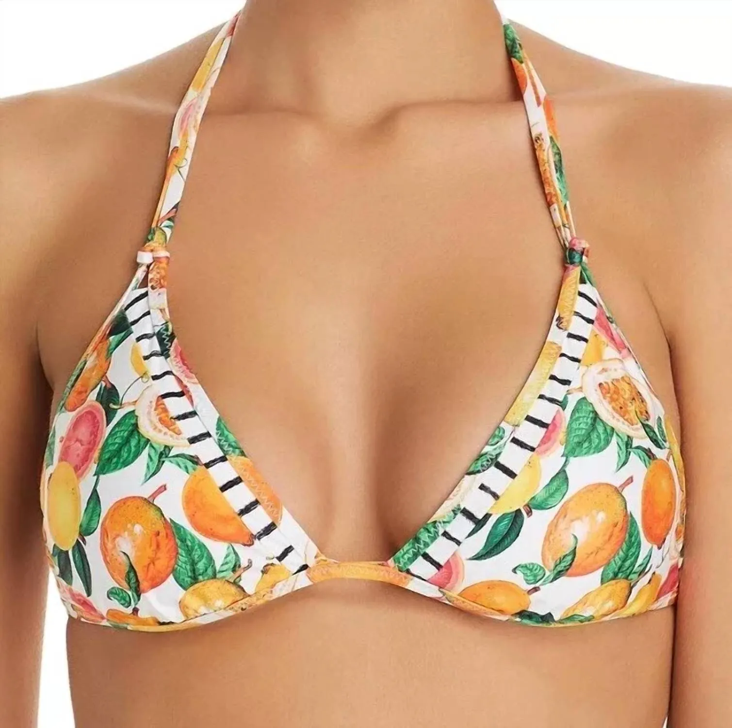 Tutti Fruitti Vixen Reversible Tri Bikini Top In Multi