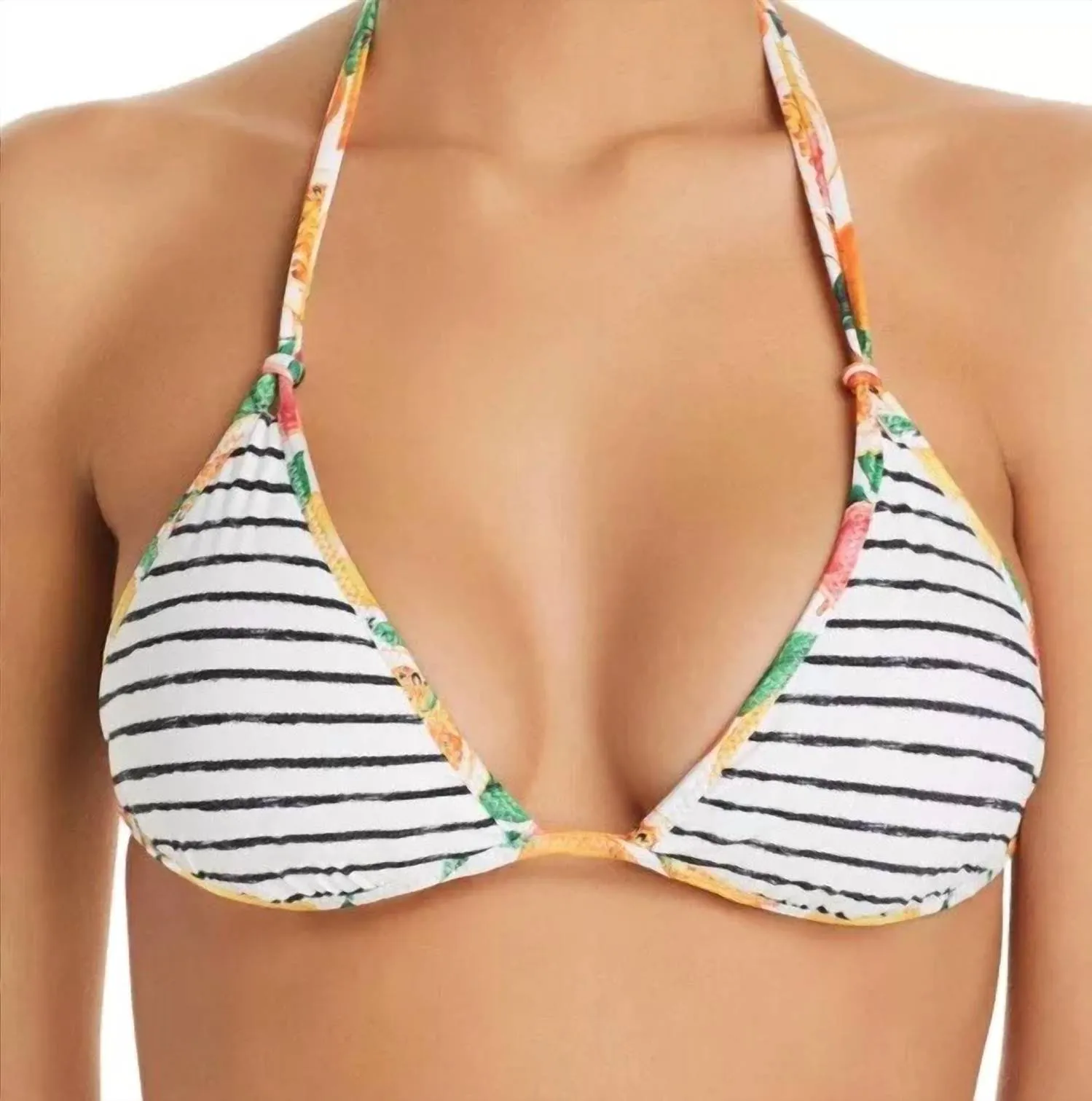 Tutti Fruitti Vixen Reversible Tri Bikini Top In Multi