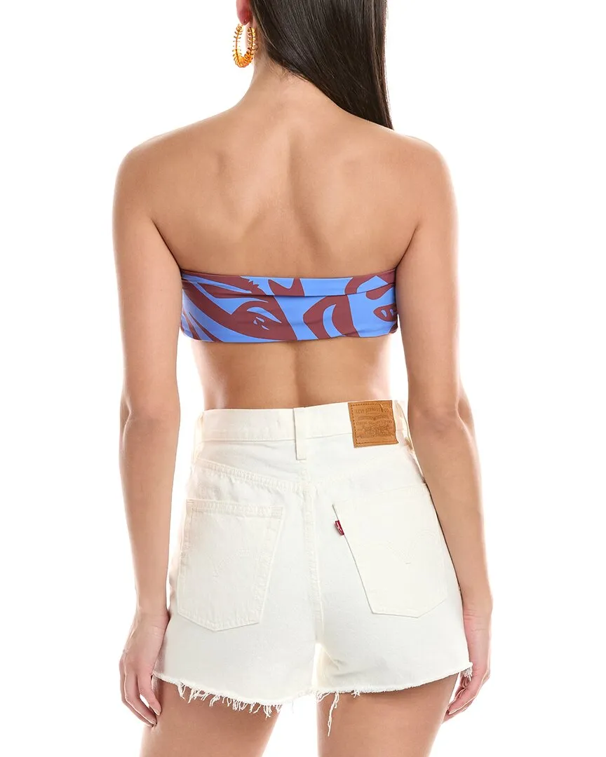 VYB Sienna Tie-Front Bandeau Bikini Top