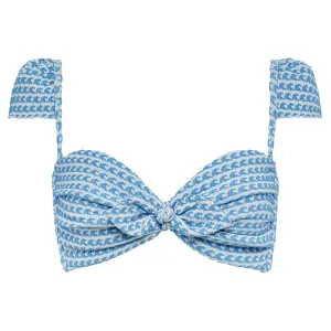 Wave Repeat Cabana Bikini Top