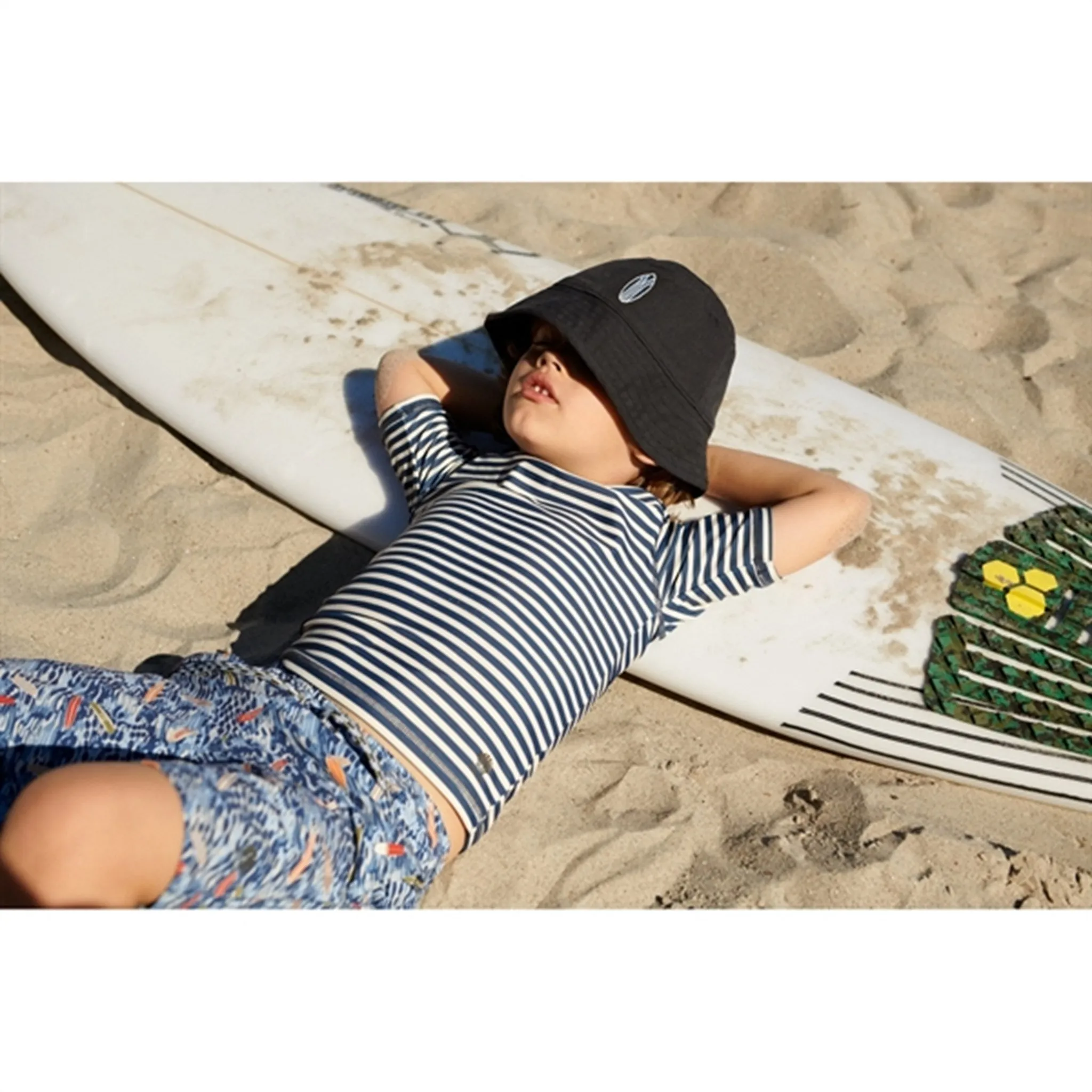 Wheat Indigo Surfboard Swim Trunk Hansi