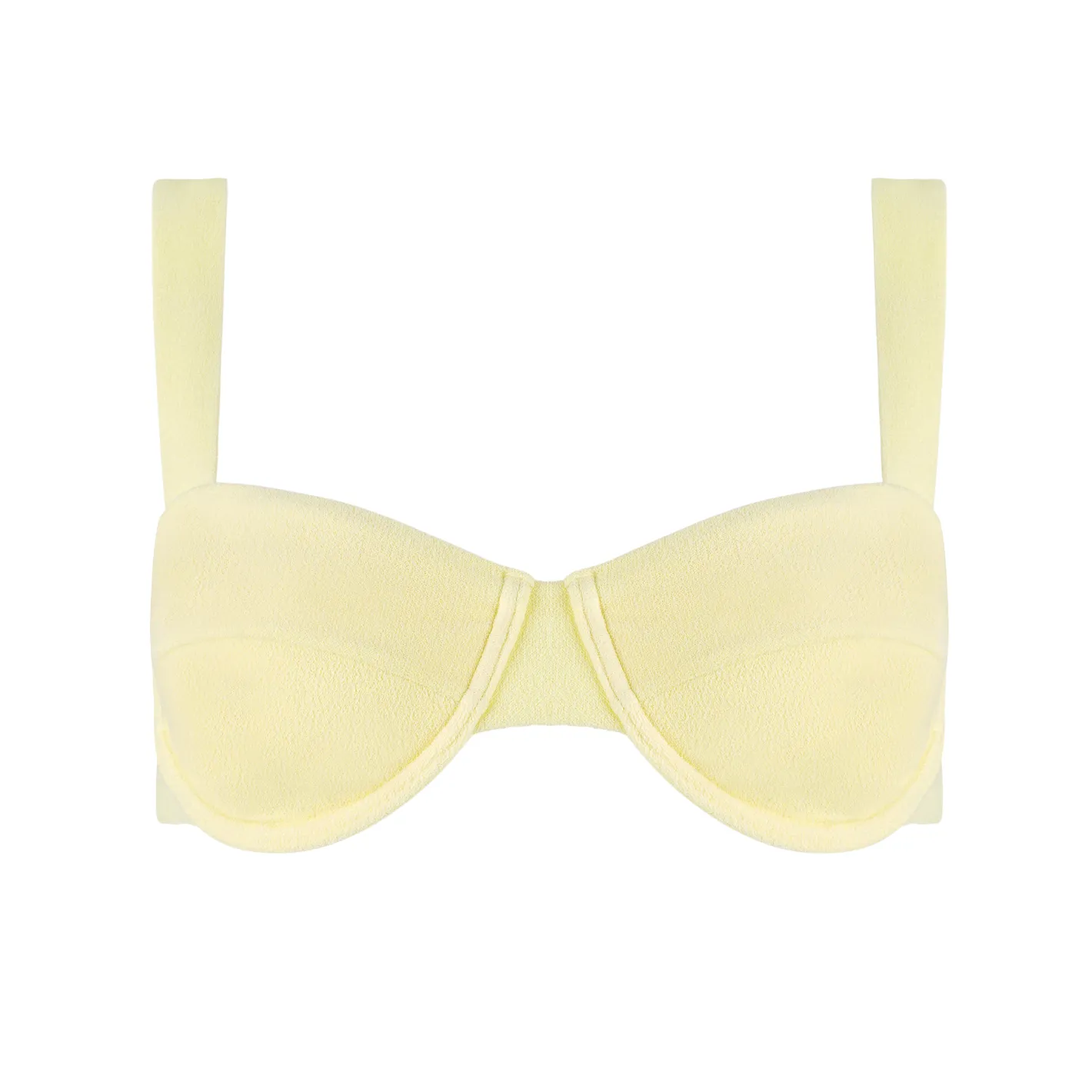 womens banana terry cup bikini top