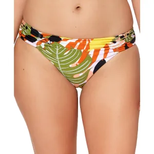Womens Botanical Shirred Swim Bottom Separates