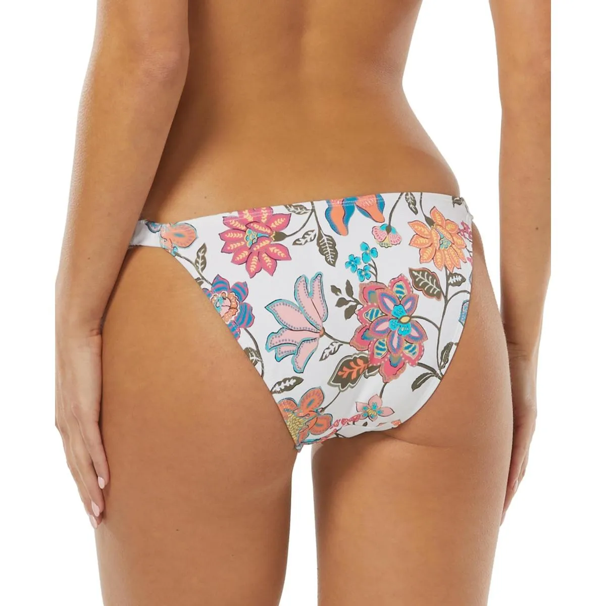 Womens Floral Shirred Swim Bottom Separates