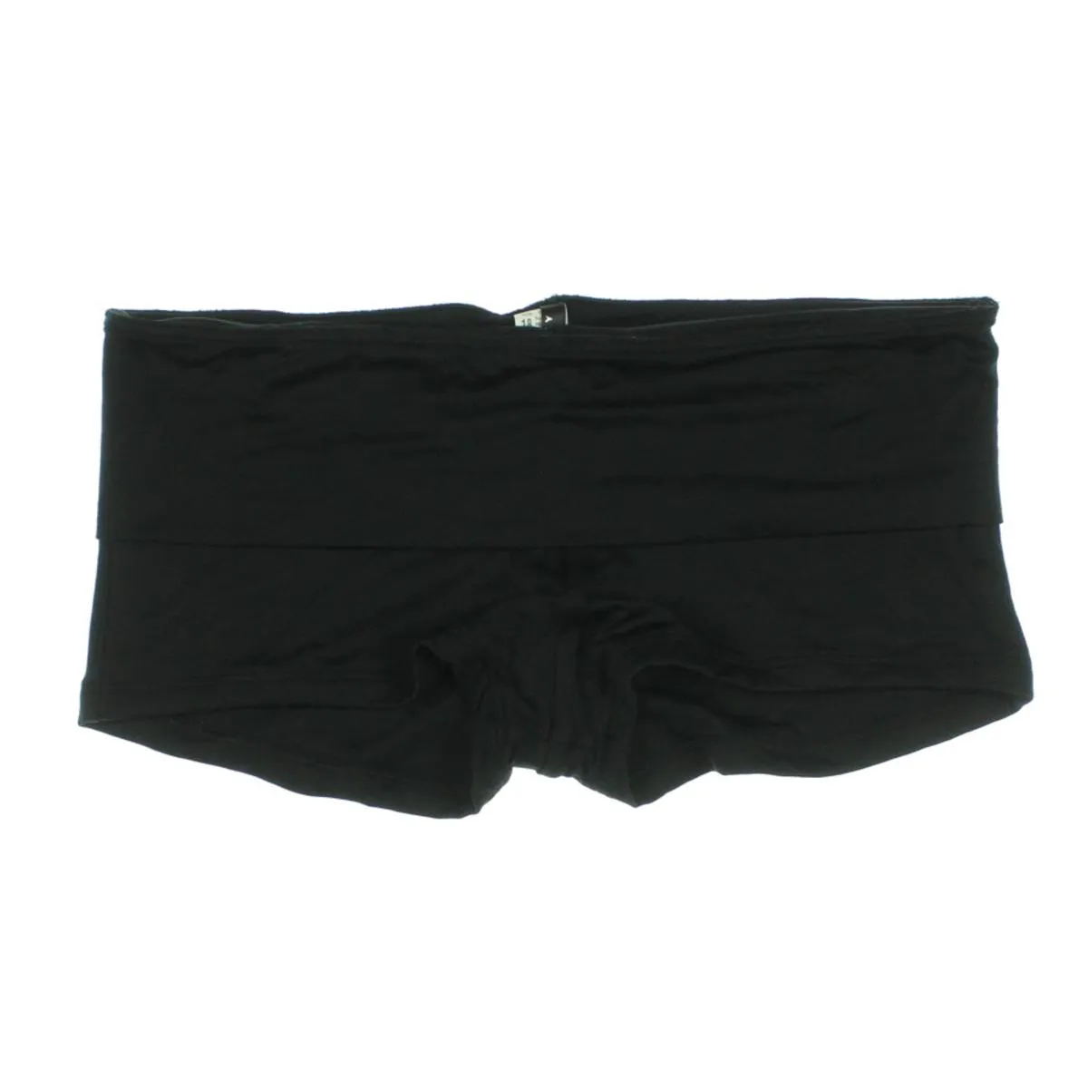 Womens Fold-Over Boy Shorts Swim Bottom Separates