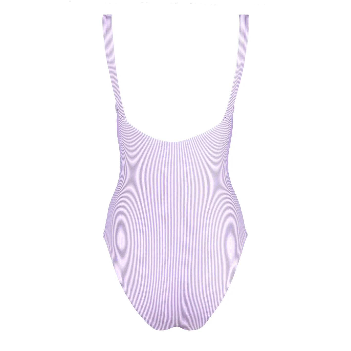 womens lavender stripe low back one piece