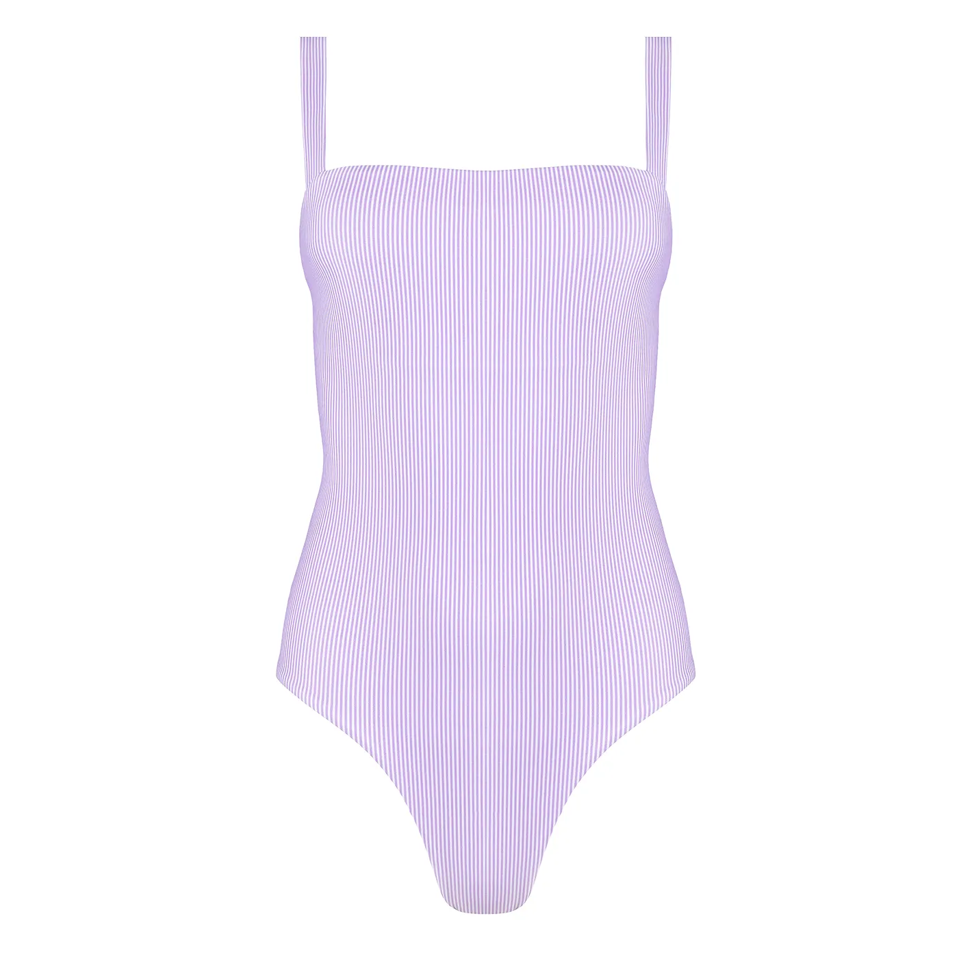 womens lavender stripe low back one piece