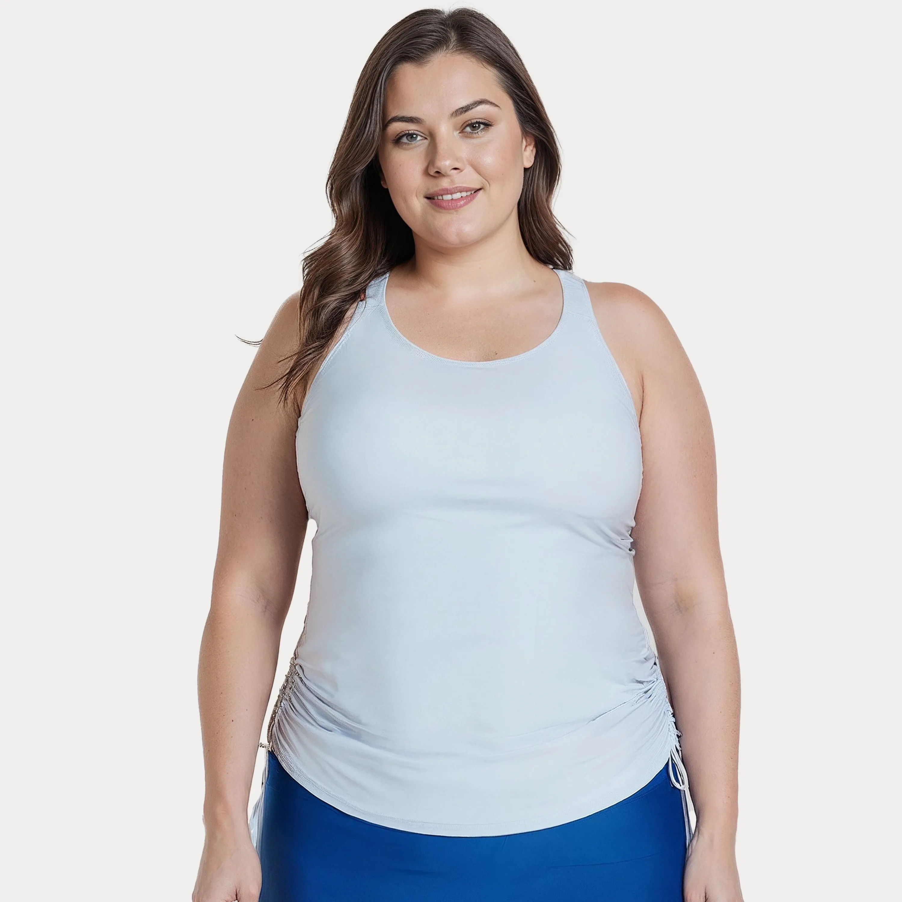 Women's Plus Maya Tankini Swim Top With Built-in Bra