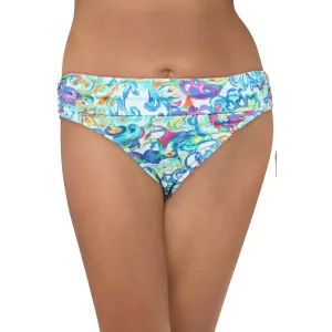 Womens Printed Nylon Swim Bottom Separates