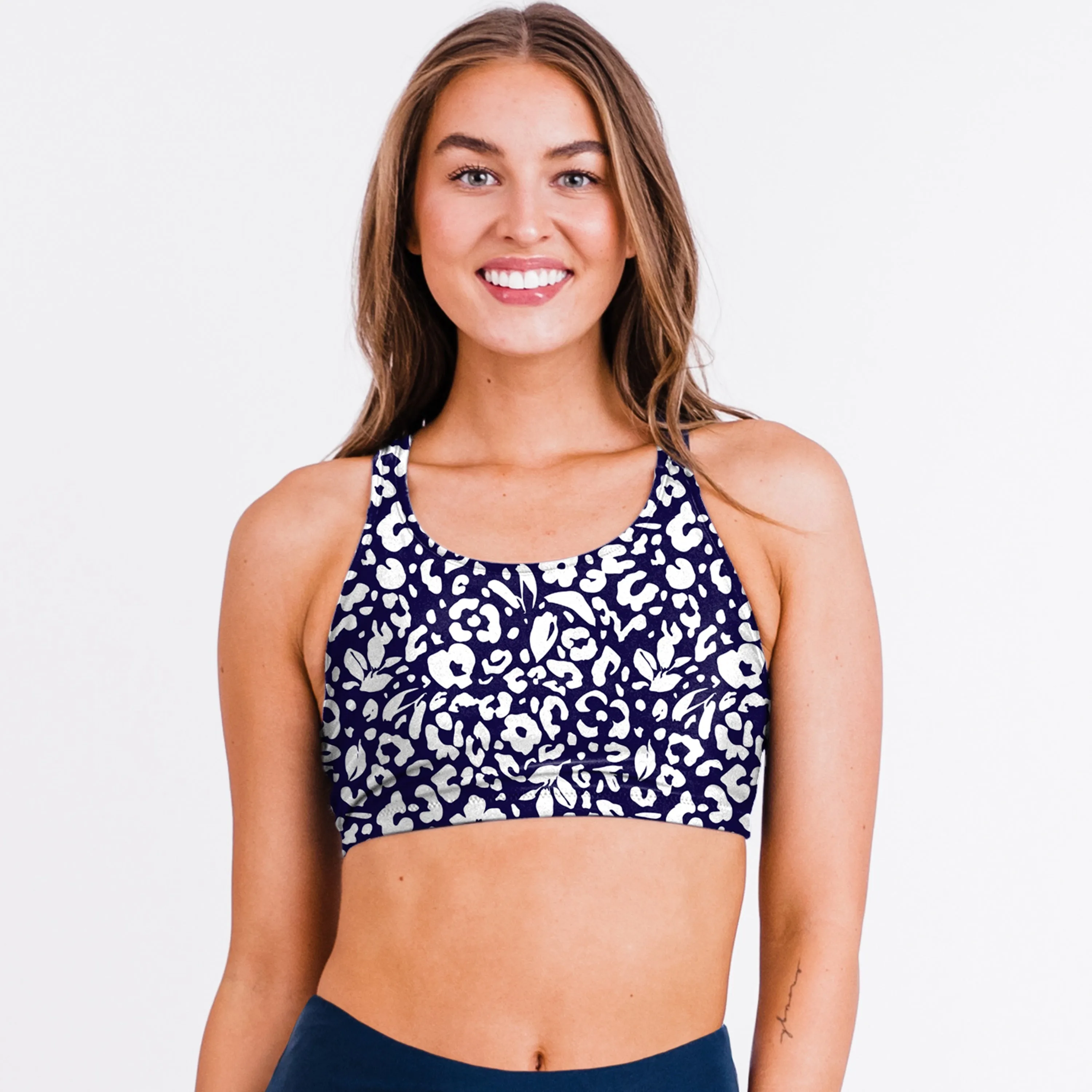 Women's Racerback Swim Bra With Removable Cups
