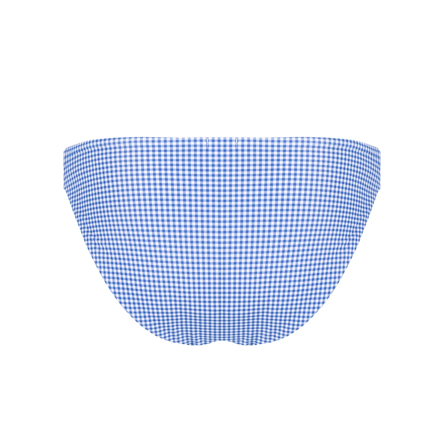 women's sky blue gingham low waist bikini bottom