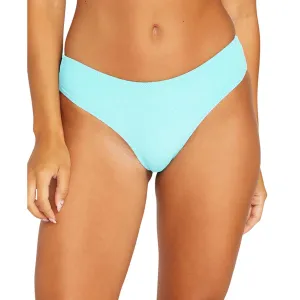 Womens Solid Cheeky Swim Bottom Separates