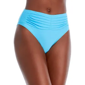 Womens Solid Nylon Swim Bottom Separates