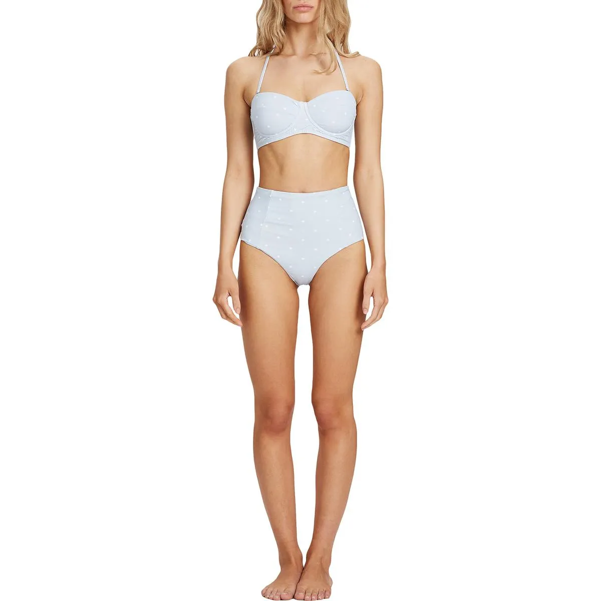 Womens Underwire Printed Swim Top Separates