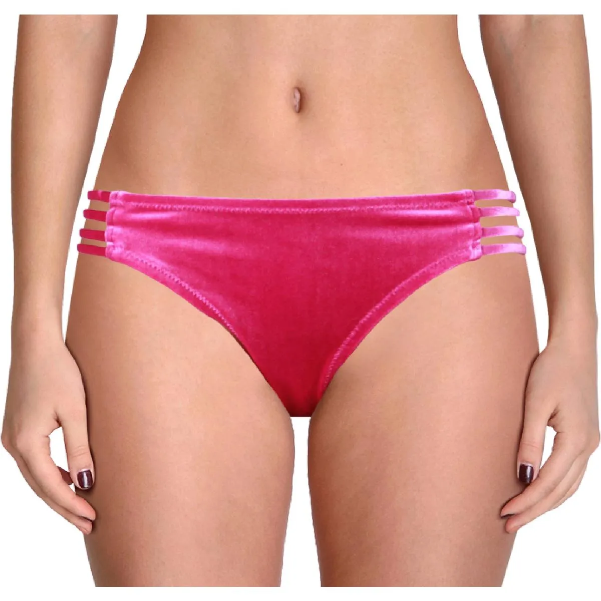 Womens Velveteen Hipster Swim Bottom Separates
